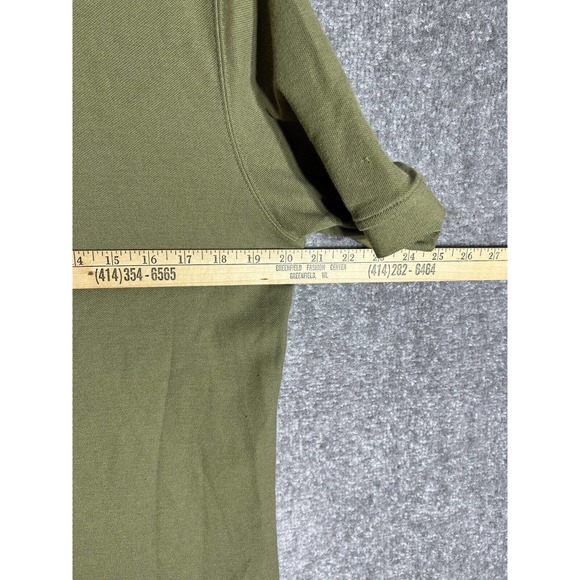 Saddlebred Comfort Flex Polo Shirt Mens Size Small Olive Green Short Sleeve‎ - Picture 8 of 9